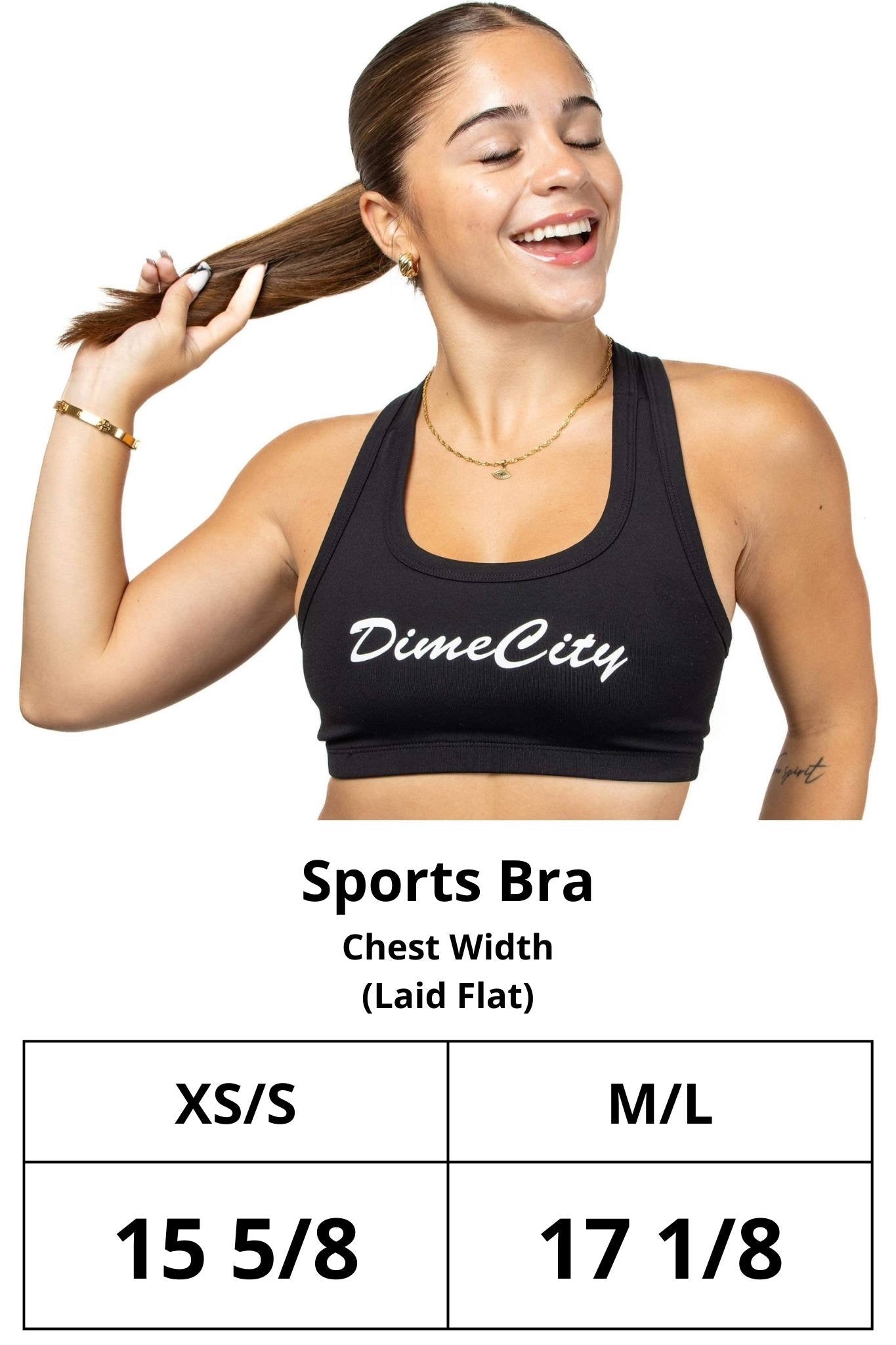 Dime City Women's Luxury Sports Bra (BRA ONLY)
