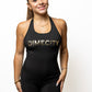 Dime City Women's Romper (Gold Writing)