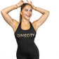 Dime City Women's Romper with Gold Writing