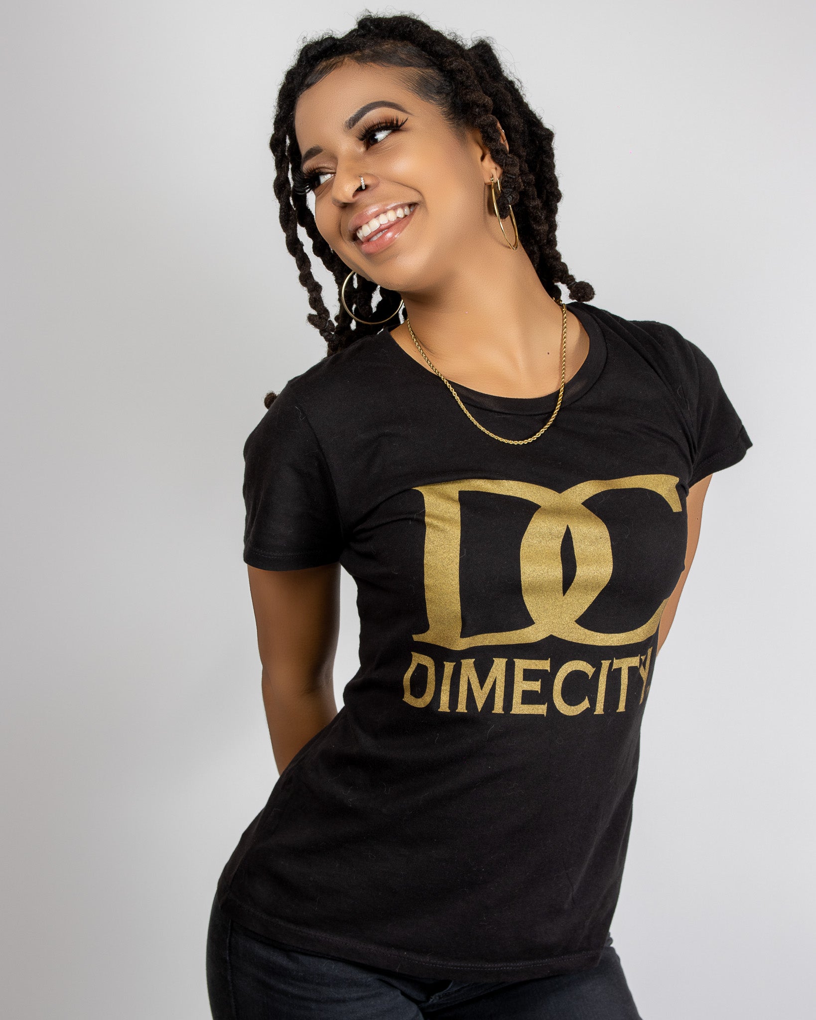 Dime City Women's Luxury Short-Sleeve T-shirt With Logo